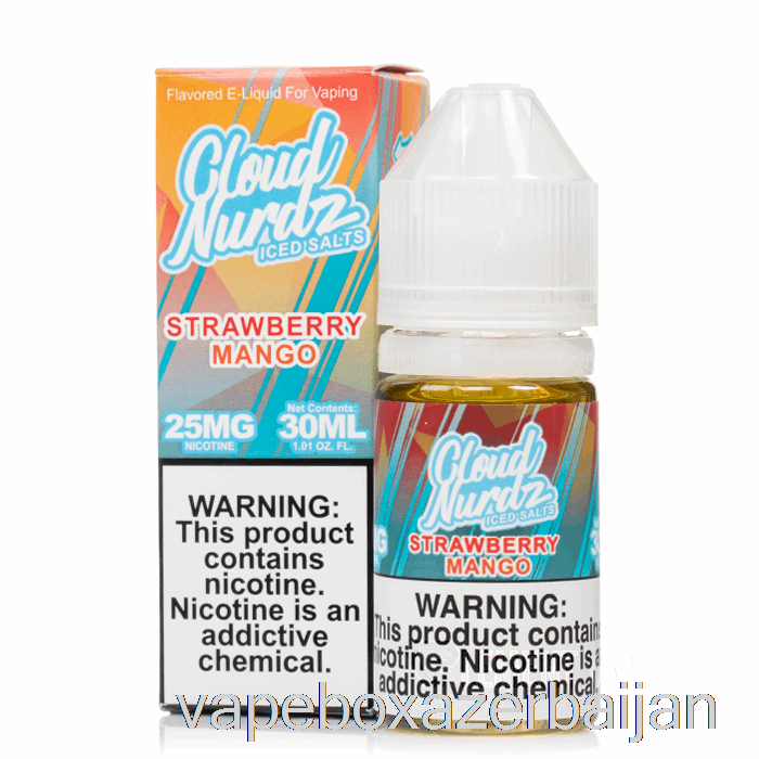 Vape Box Azerbaijan ICE Strawberry Mango - Cloud Nurdz Salts - 30mL 25mg